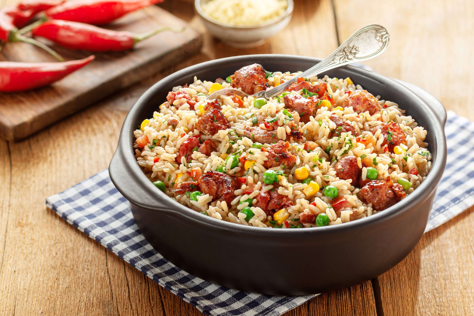 Arroz Carreteiro com Linguiça de Pernil